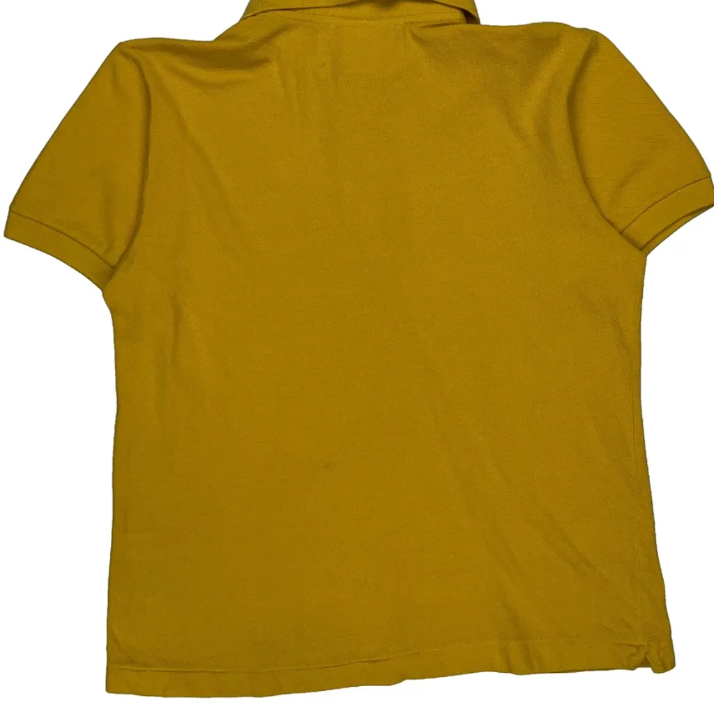 Lacoste Polo Shirt - Large Yellow Cotton - Image 7