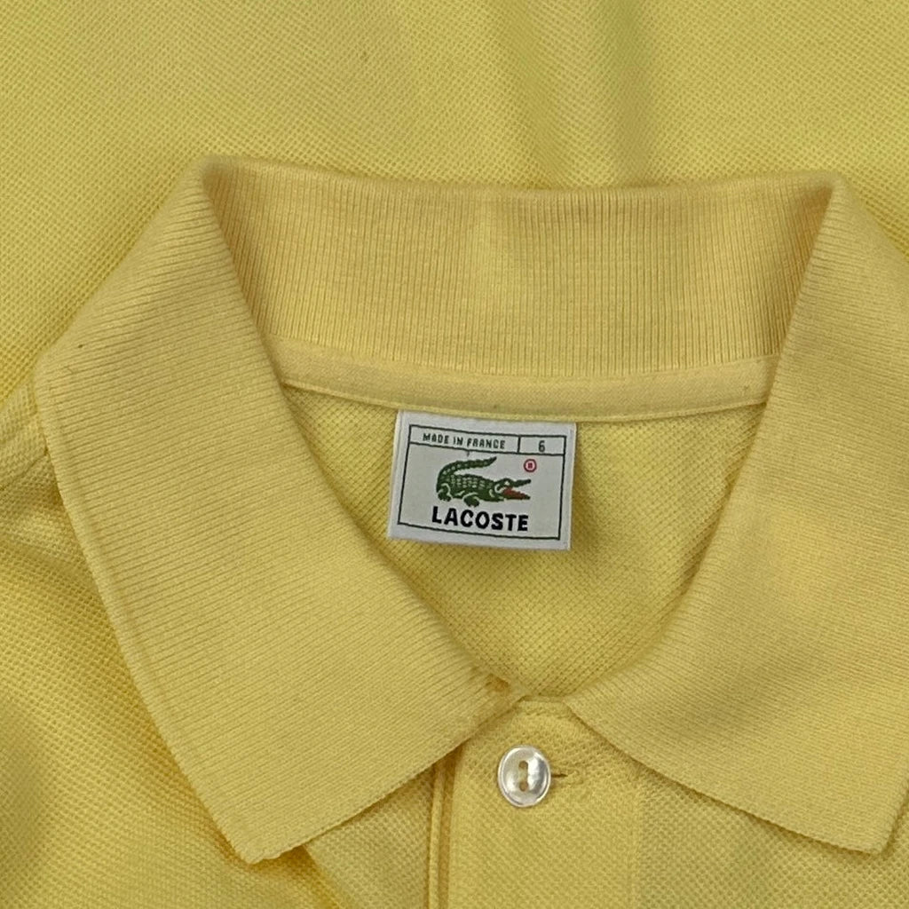 Lacoste Polo Shirt - XL Yellow Cotton - Image 3