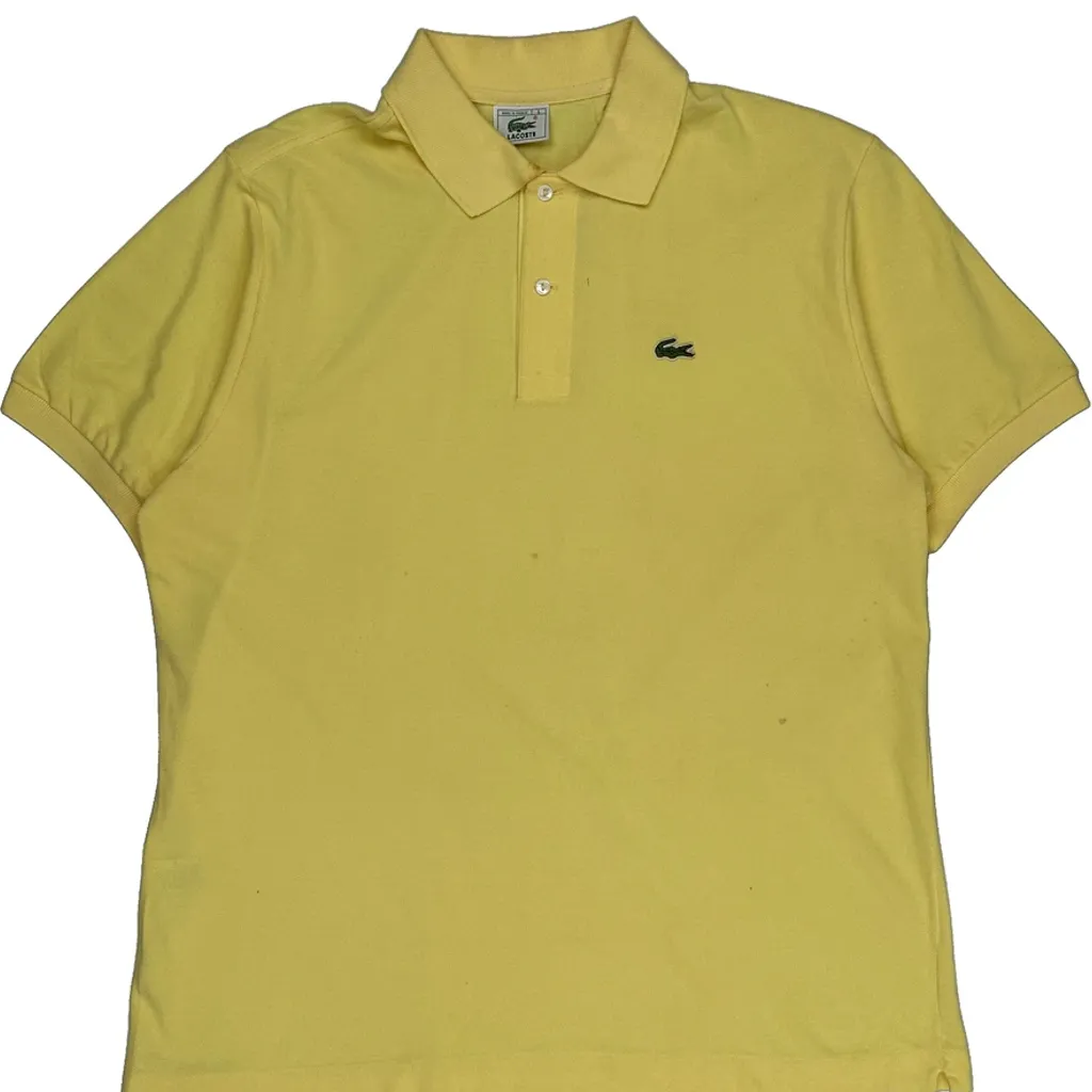 Lacoste Polo Shirt - XL Yellow Cotton - Image 4