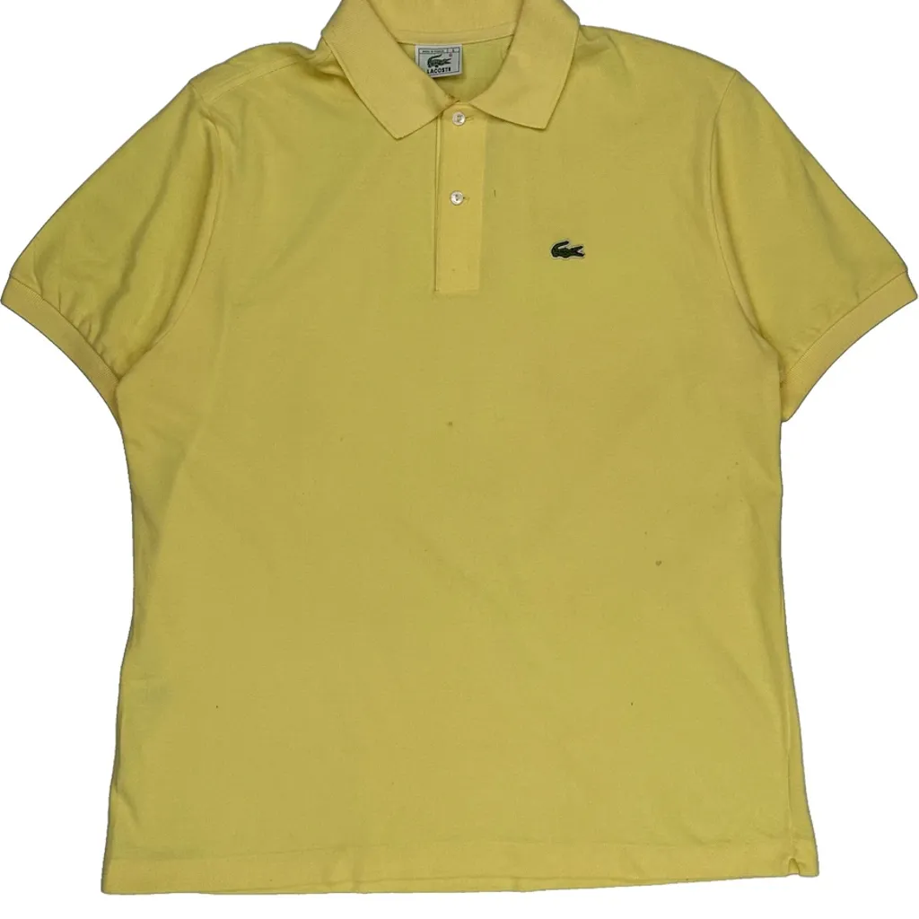 Lacoste Polo Shirt - XL Yellow Cotton - Image 5