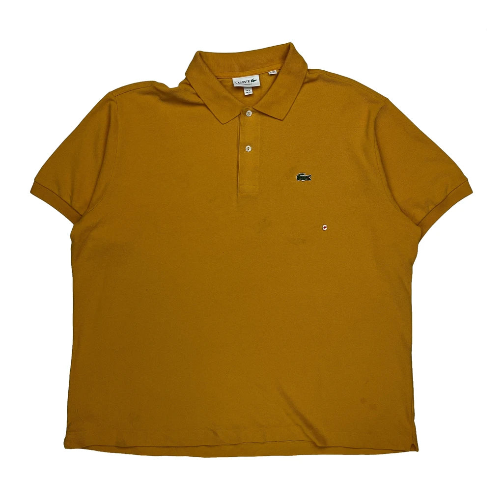 Lacoste Polo Shirt - 3XL Yellow Cotton - Image 2