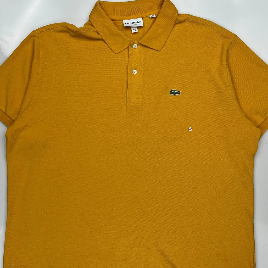 Lacoste Polo Shirt - 3XL Yellow Cotton - Image 3