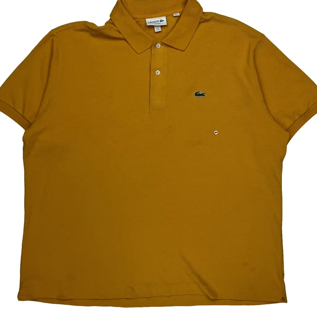 Lacoste Polo Shirt - 3XL Yellow Cotton - Image 9
