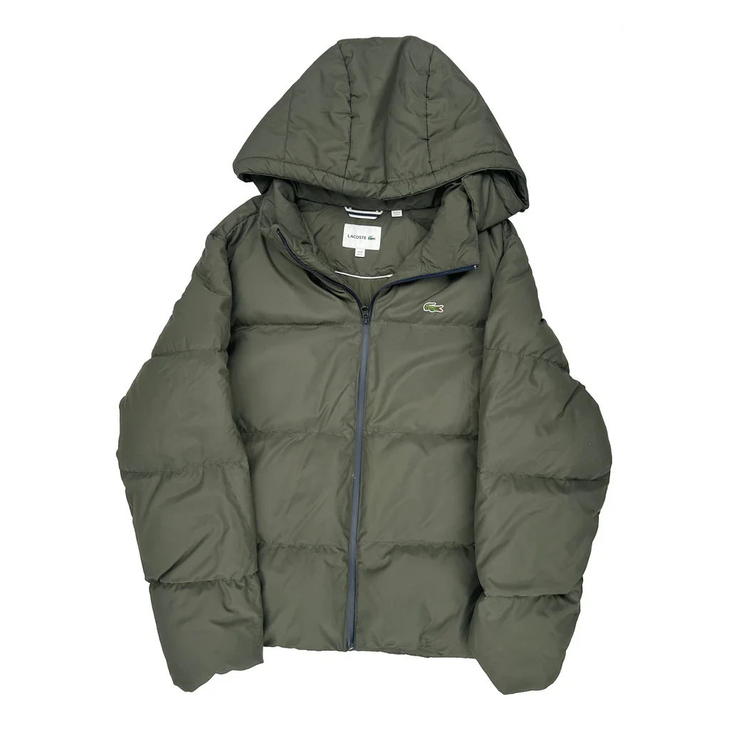 Lacoste Puffer - XL Green Polyester