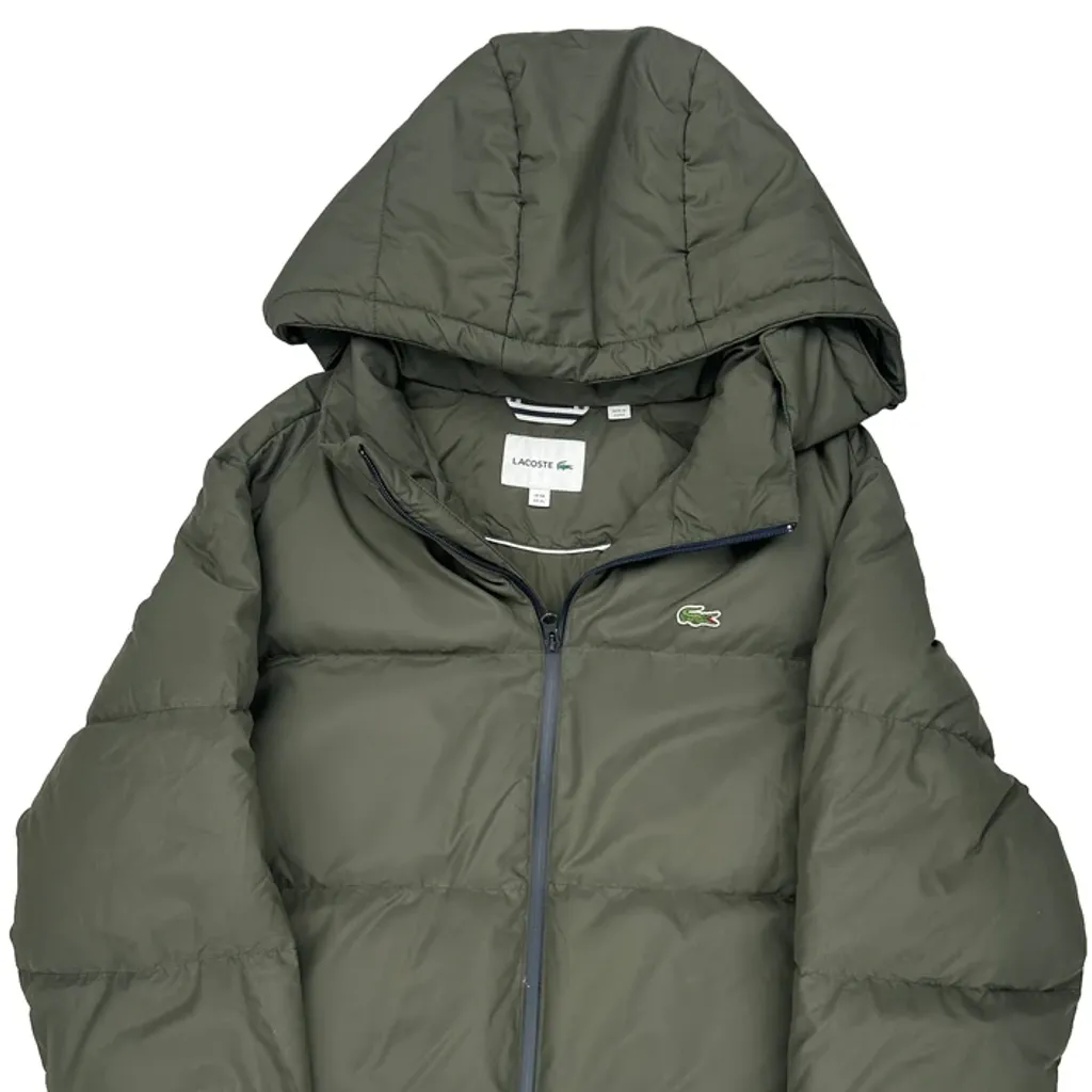 Lacoste Puffer - XL Green Polyester - Image 4