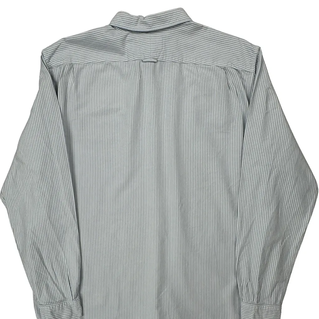Lacoste Striped Shirt - Large Blue Cotton - Image 7