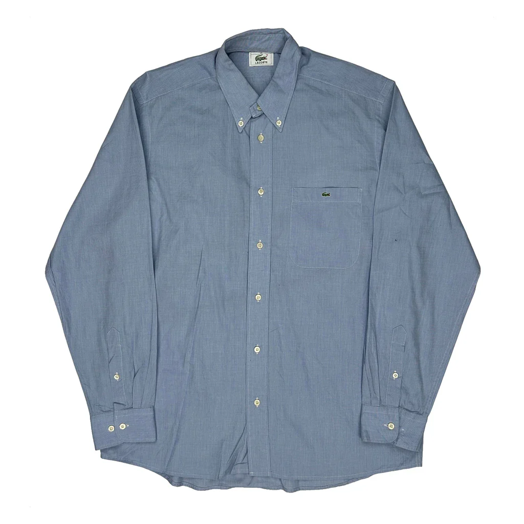 Lacoste Shirt - Medium Blue Cotton