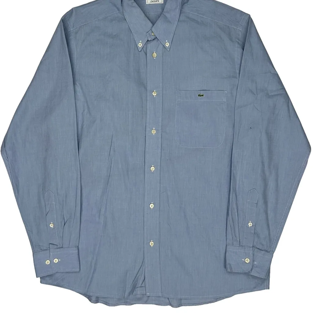 Lacoste Shirt - Medium Blue Cotton - Image 5