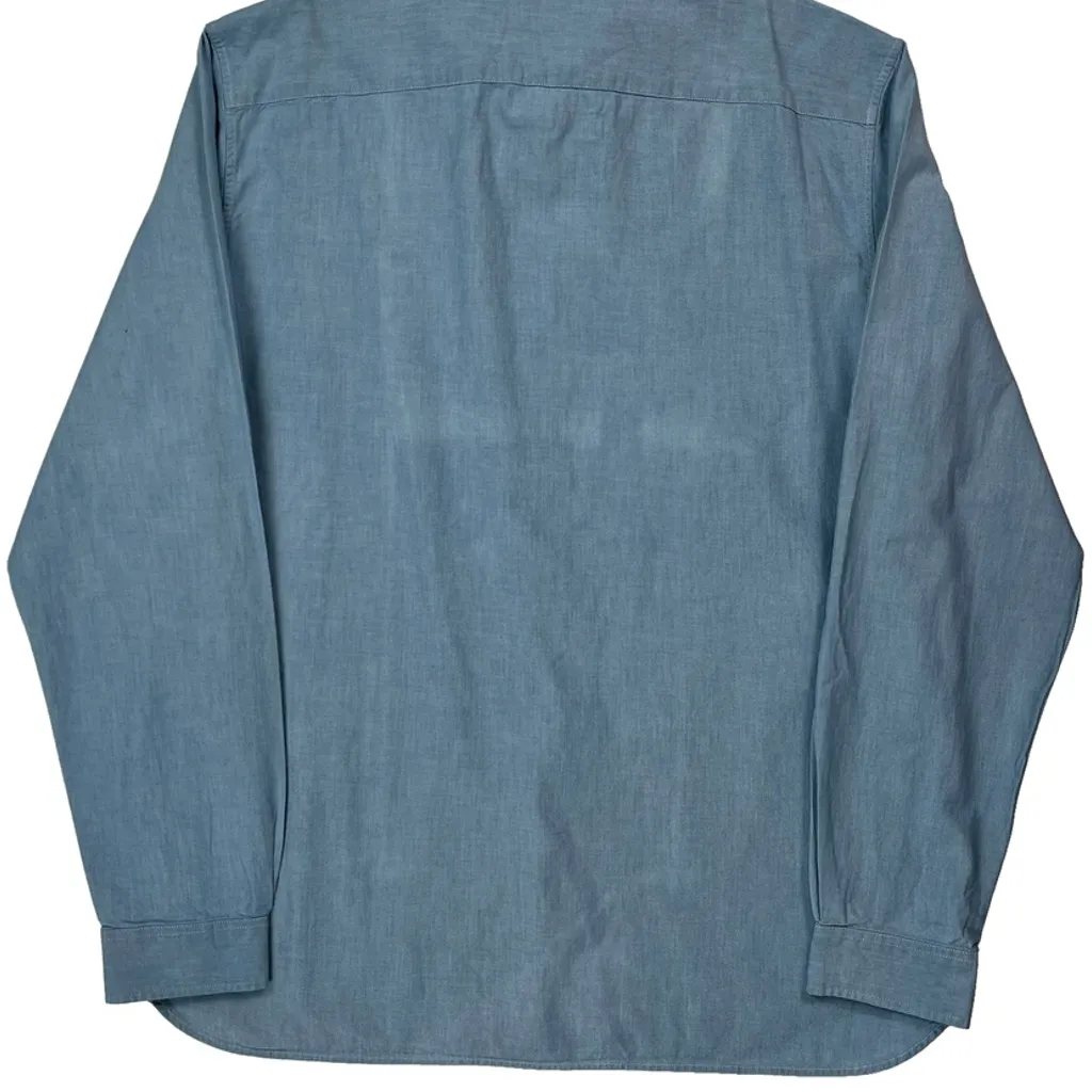 Lacoste Slim Fit Shirt - XL Blue Cotton - Image 7