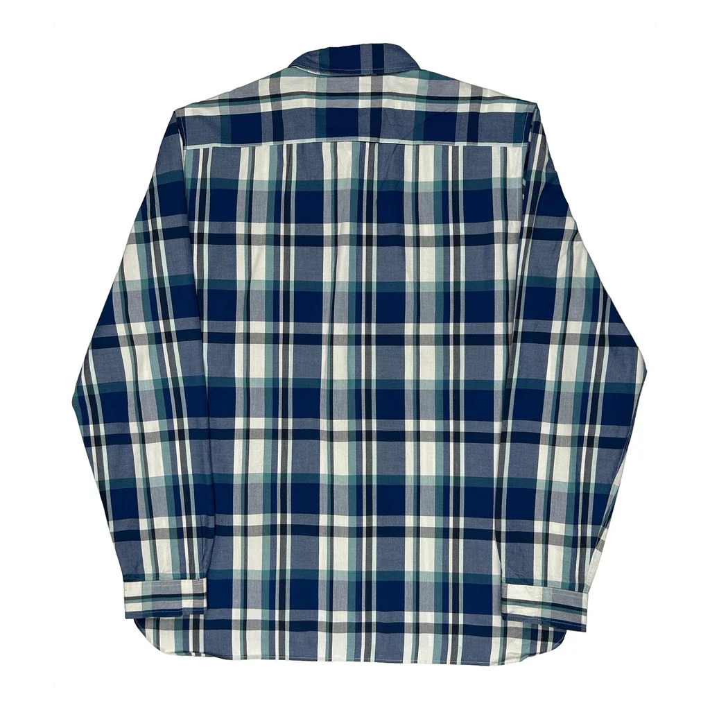 Lacoste Checked Shirt - XL Blue Cotton - Image 2