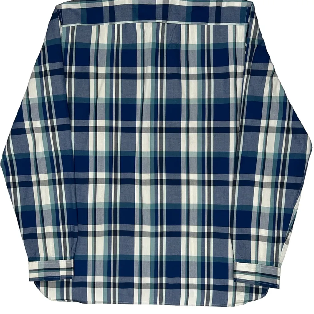 Lacoste Checked Shirt - XL Blue Cotton - Image 6