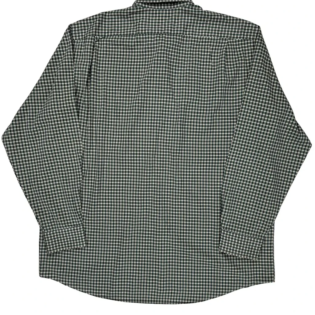 Lacoste Checked Shirt - Large Green Cotton - Image 6