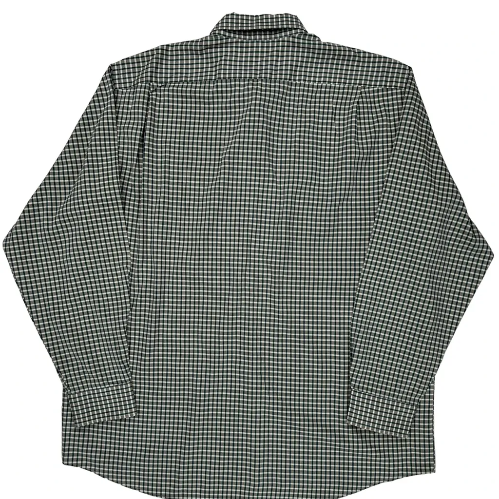 Lacoste Checked Shirt - Large Green Cotton - Image 7