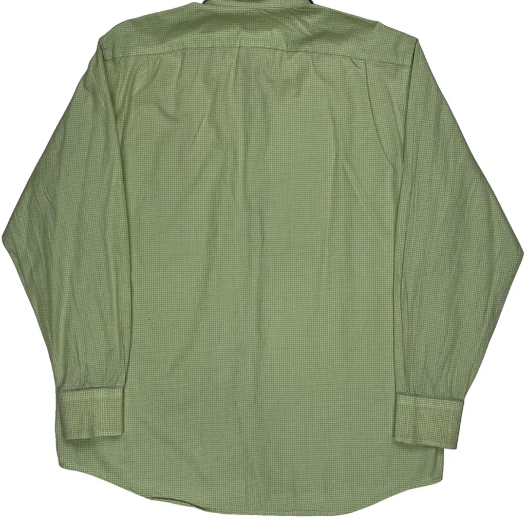 Lacoste Checked Shirt - Large Green Cotton - Image 7