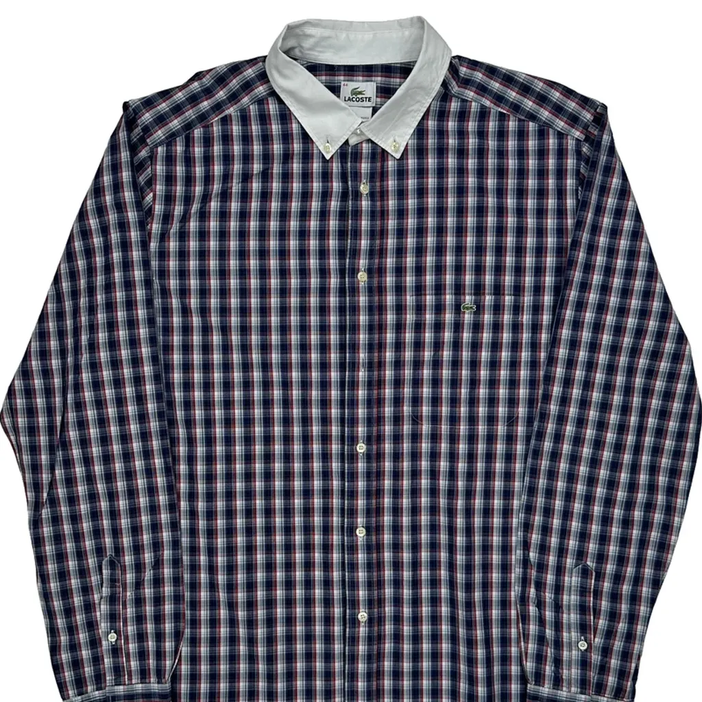 Lacoste Checked Shirt - Large Multicoloured Cotton - Image 4
