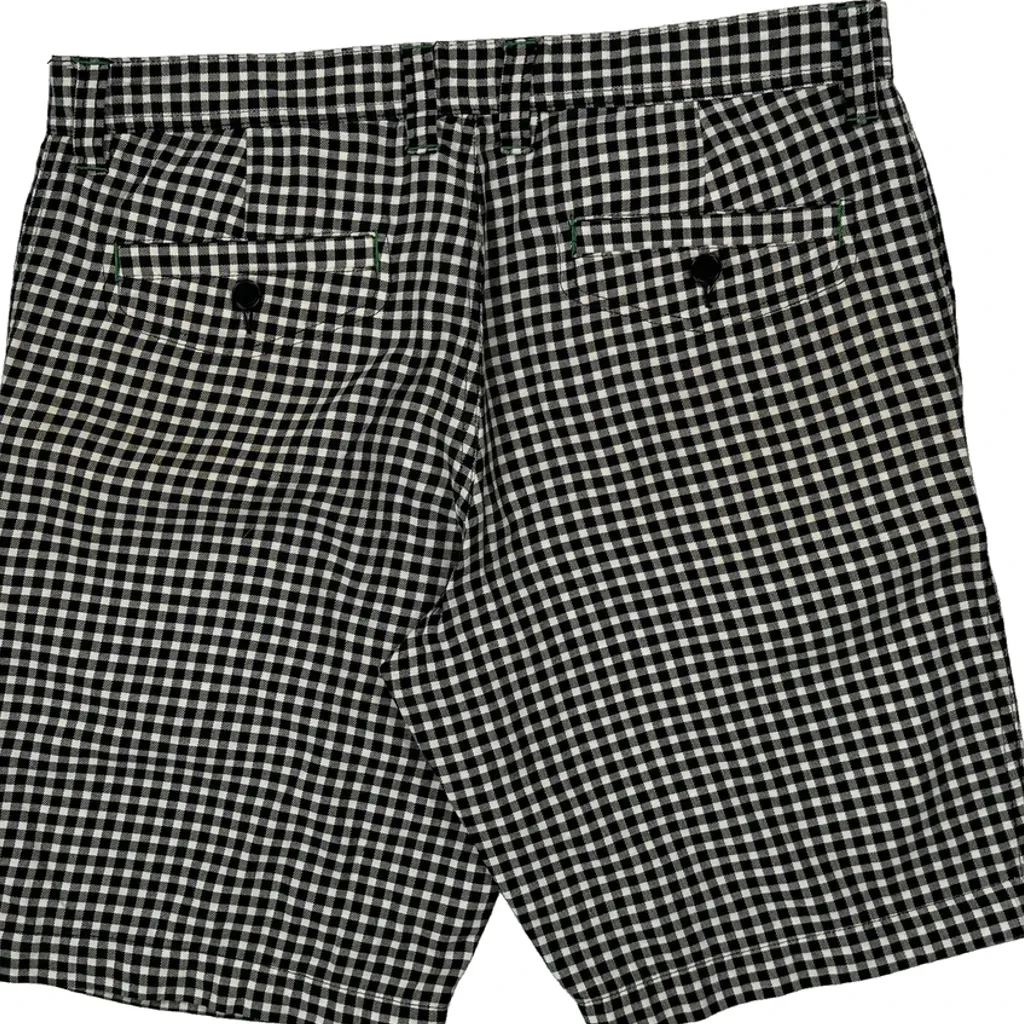 Lacoste Checked Shorts - 32W 9L Black & White Cotton - Image 6