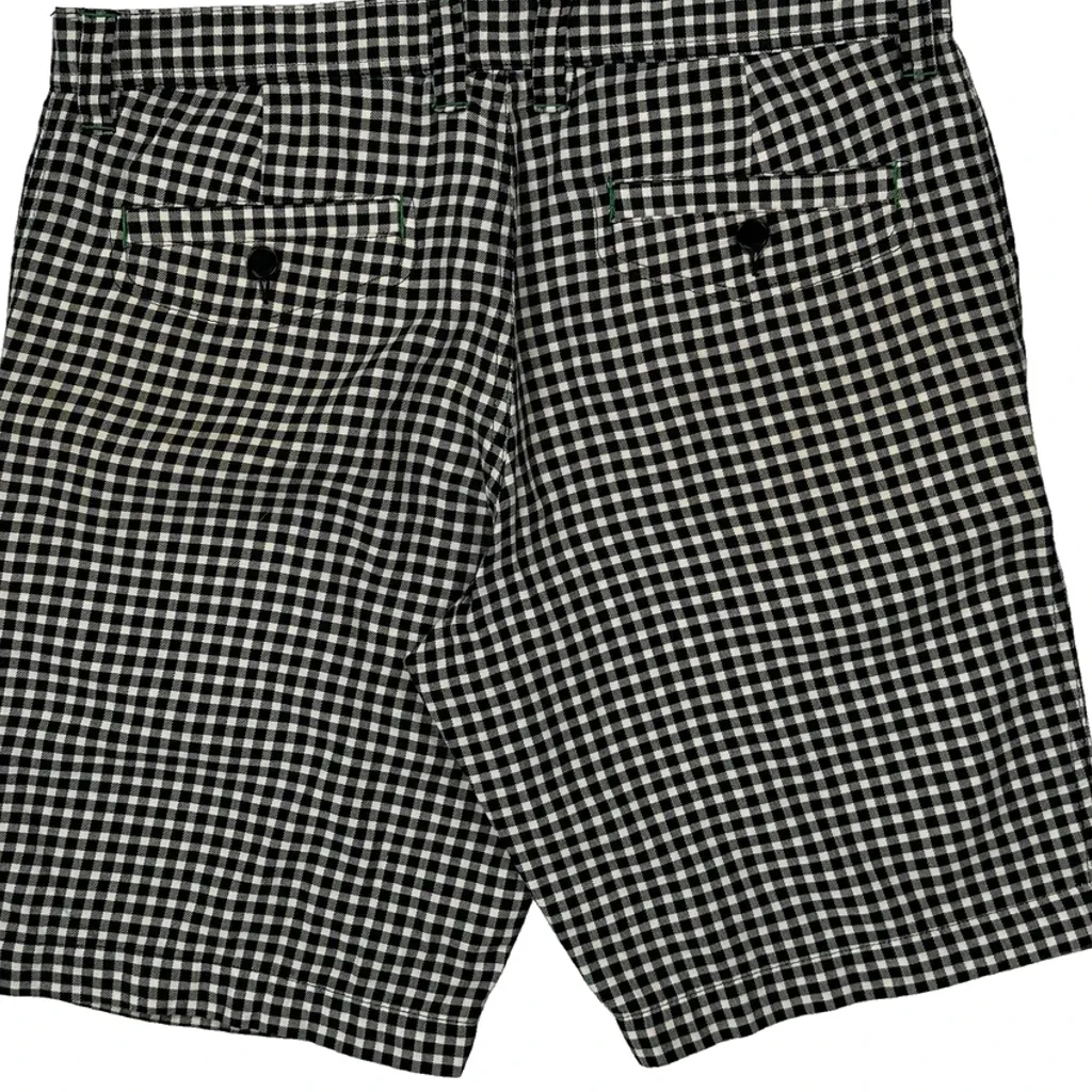 Lacoste Checked Shorts - 32W 9L Black & White Cotton - Image 7