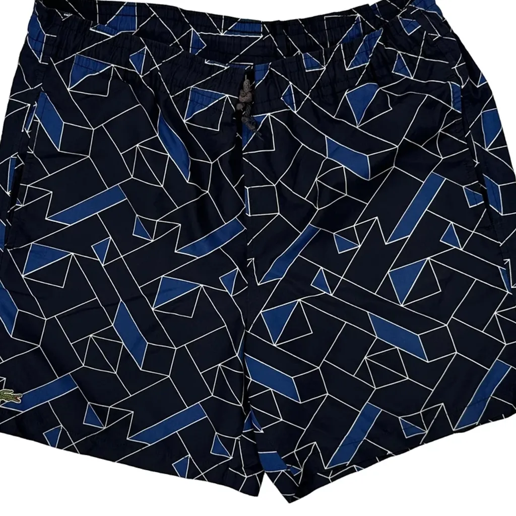 Lacoste Sport Shorts - Medium Blue Polyester - Image 4