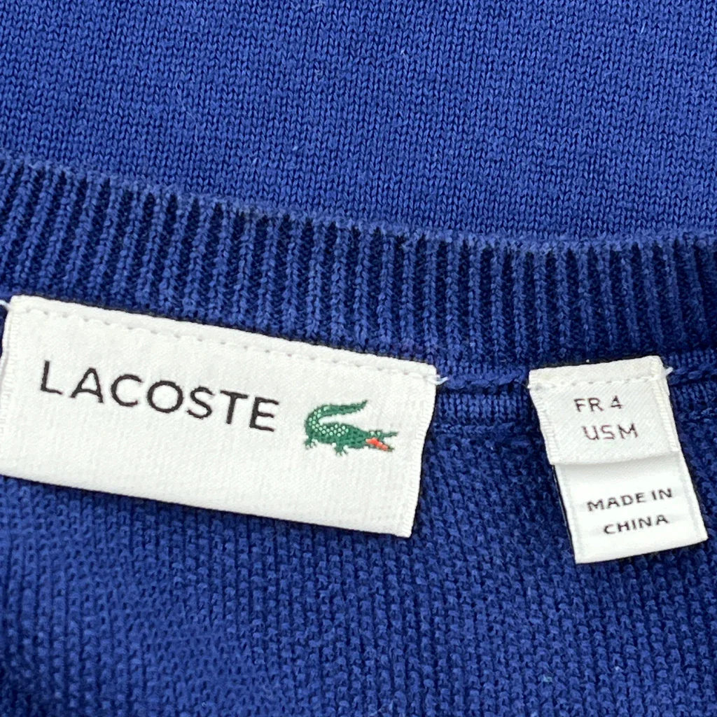 Lacoste Sweater - Medium Blue Cotton - Image 3