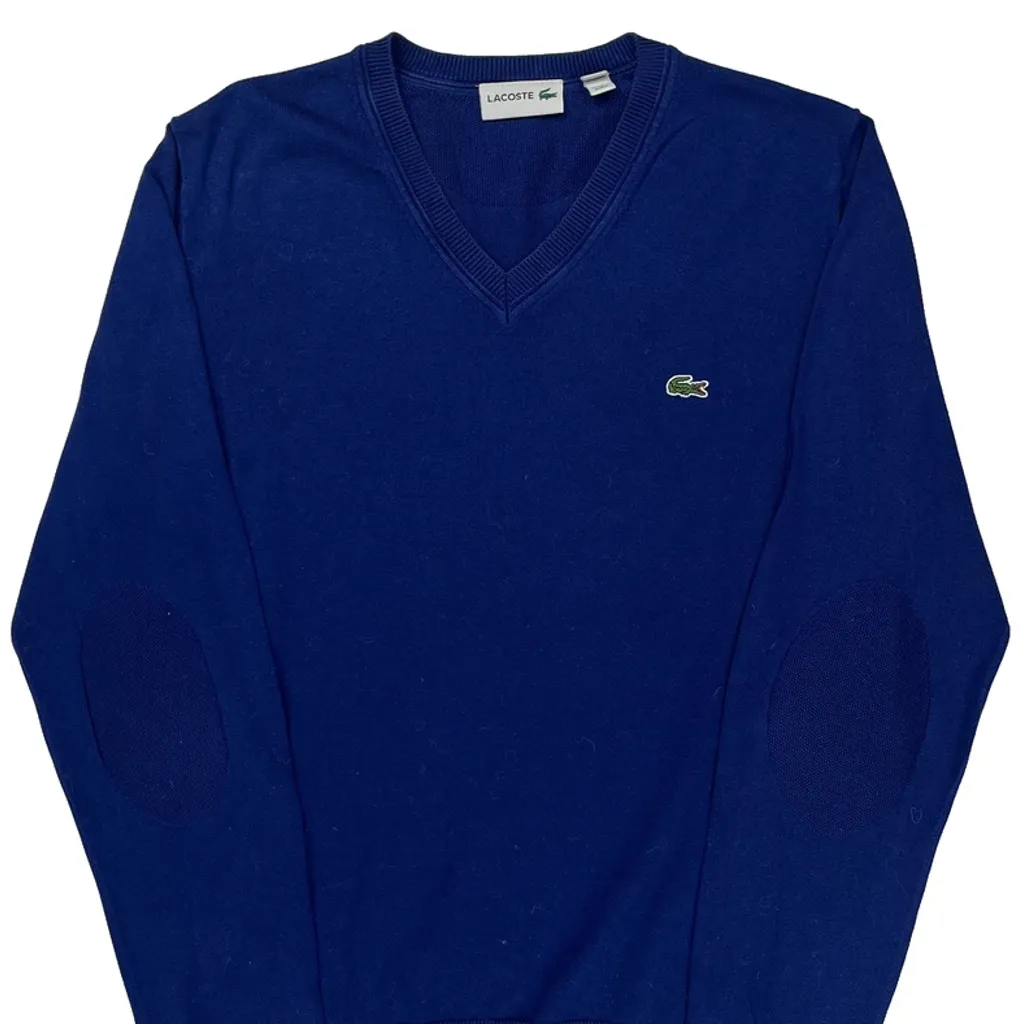 Lacoste Sweater - Medium Blue Cotton - Image 5