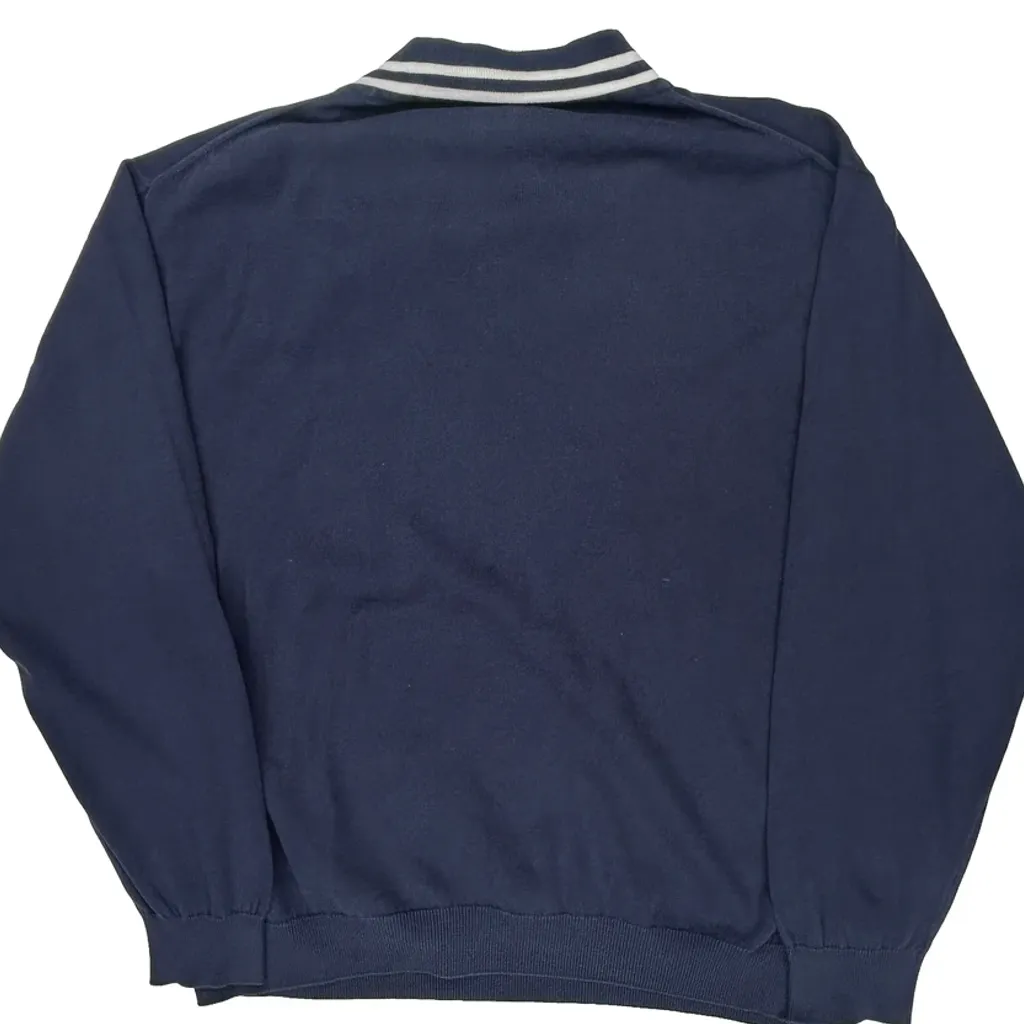 Lacoste V-Neck Sweater - XL Blue Cotton - Image 7