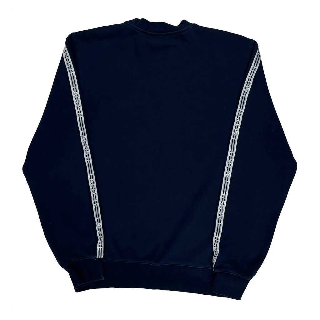 Lacoste Sweatshirt - Large Navy Cotton - Image 2