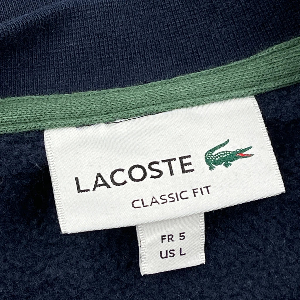 Lacoste Sweatshirt - Large Navy Cotton - Image 3