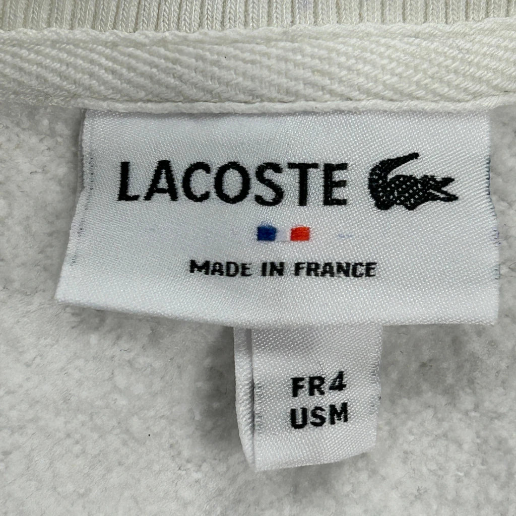 Lacoste Sweatshirt - Medium White Cotton - Image 3