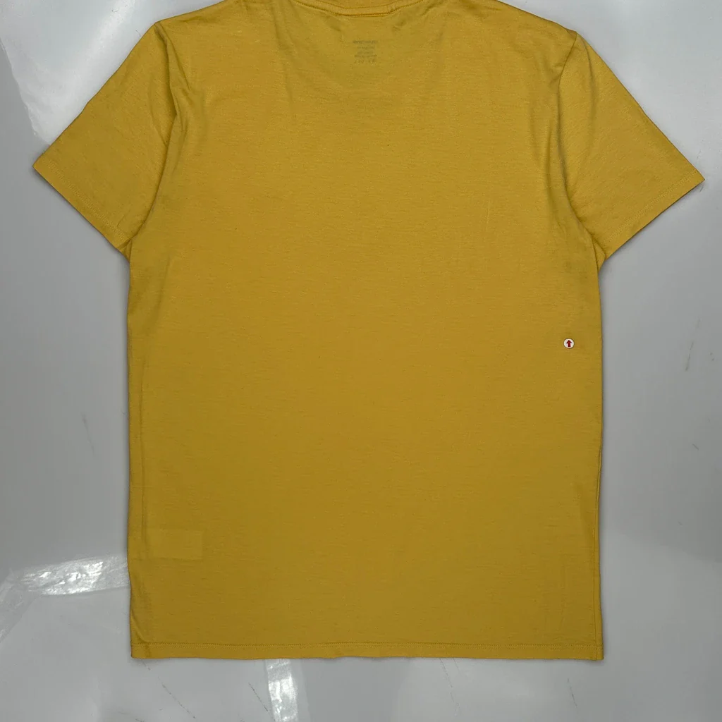 Lacoste T-Shirt - Large Yellow Cotton - Image 3
