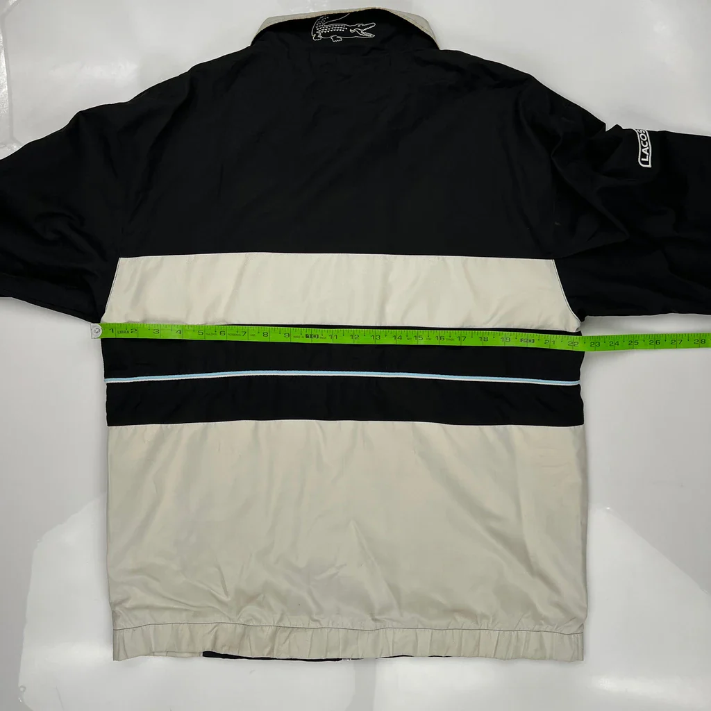 Lacoste Windbreaker - Large Black Polyester - Image 3