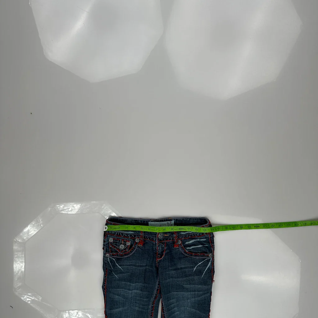 Laguna Beach Contrast Stitch Jeans - 28W UK 6 Blue Denim - Image 3