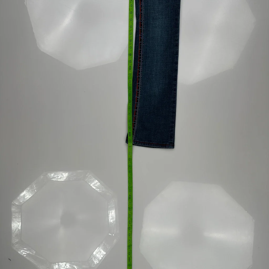 Laguna Beach Contrast Stitch Jeans - 28W UK 6 Blue Denim - Image 5