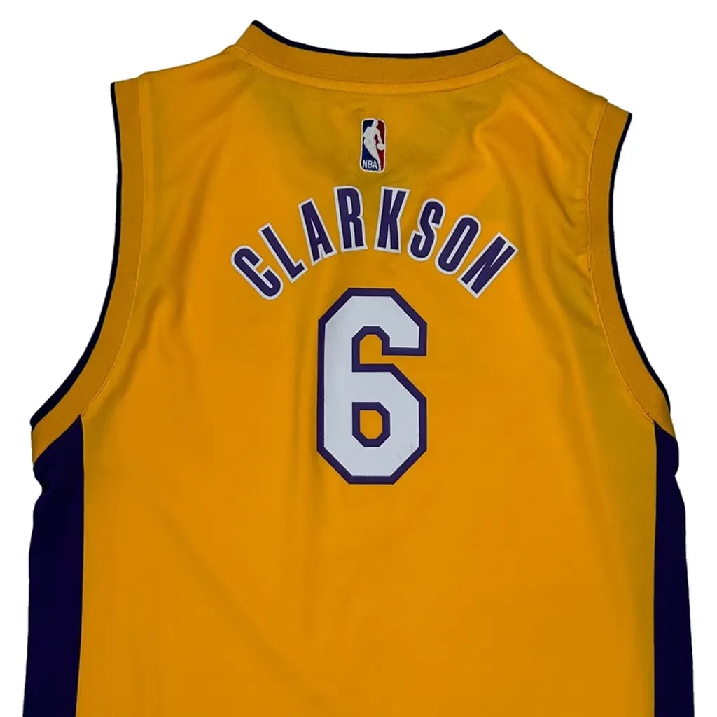 Lakers Adidas Clarkson Jersey - XL Yellow Polyester - Image 6