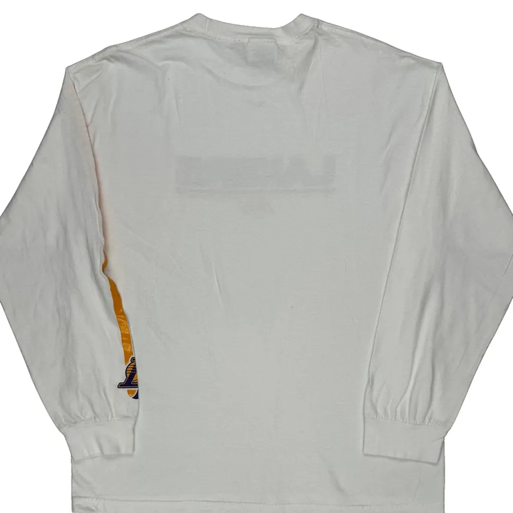 Lakers Nike Nba Long Sleeve T-Shirt - XL White Cotton - Image 6
