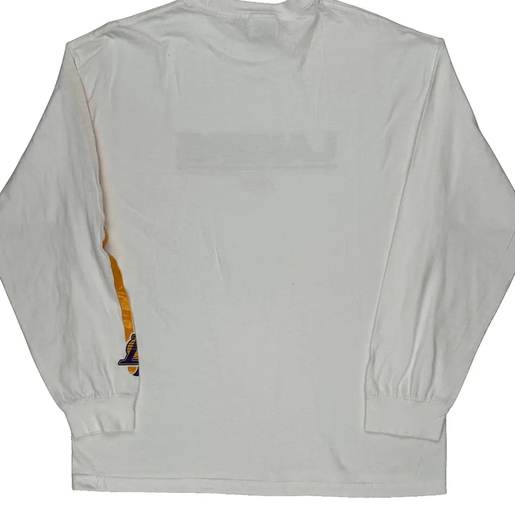 Lakers Nike Nba Long Sleeve T-Shirt - XL White Cotton - Image 7