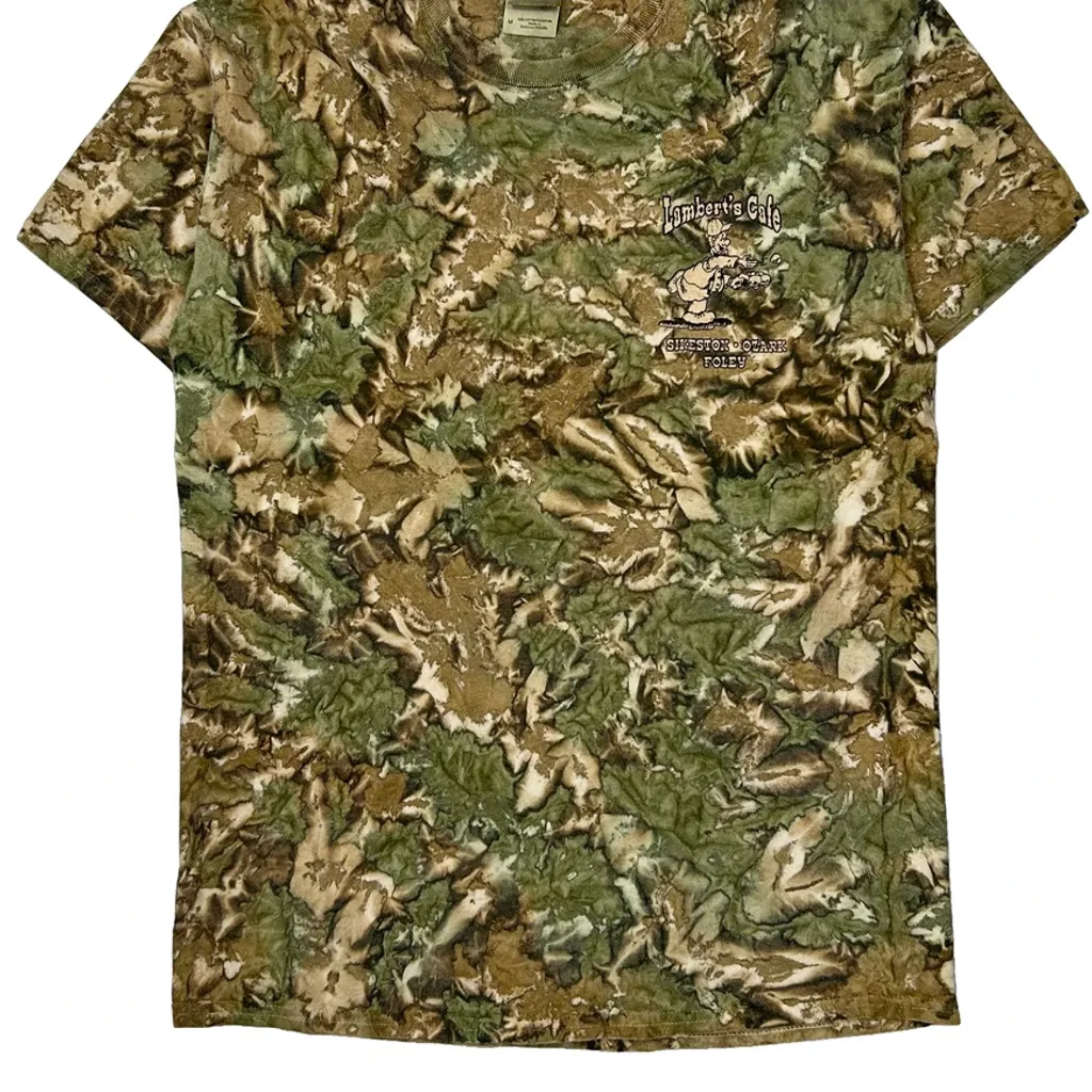 Lambert'S Cafe Gildan Camo T-Shirt - Medium Camo Cotton - Image 5