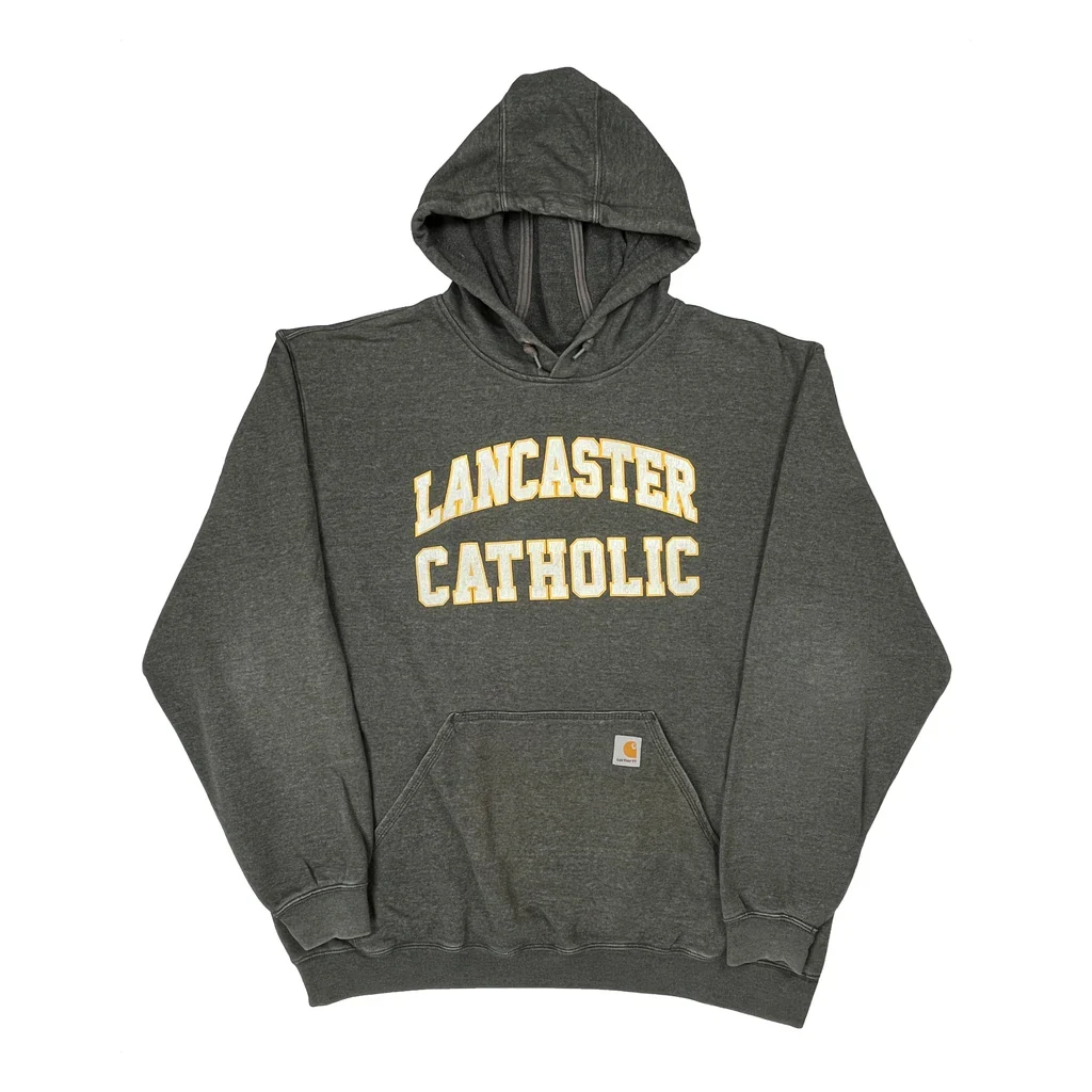 Lancaster Catholic Carhartt College Hoodie - XL Gray Cotton Blend