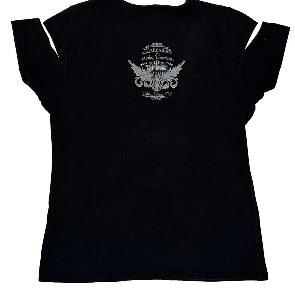 Lancaster Harley Davidson T-Shirt - XL Black Cotton - Image 6