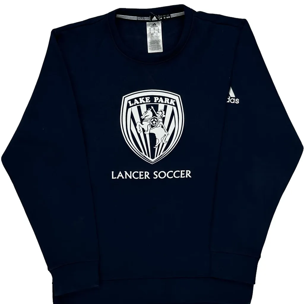 Lancer Soccer Adidas Graphic Sweatshirt - Medium Navy Cotton - Image 5