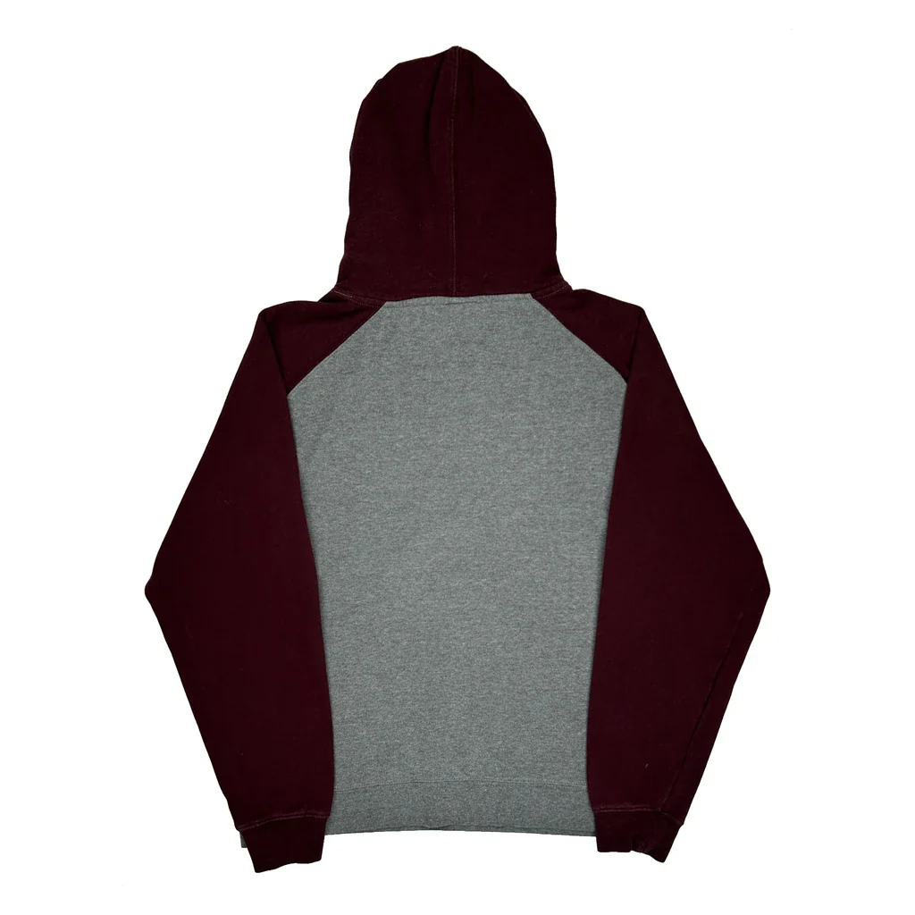 Las Vegas Hard Rock Cafe Reglan Hoodie - Medium Burgundy Cotton Blend - Image 2