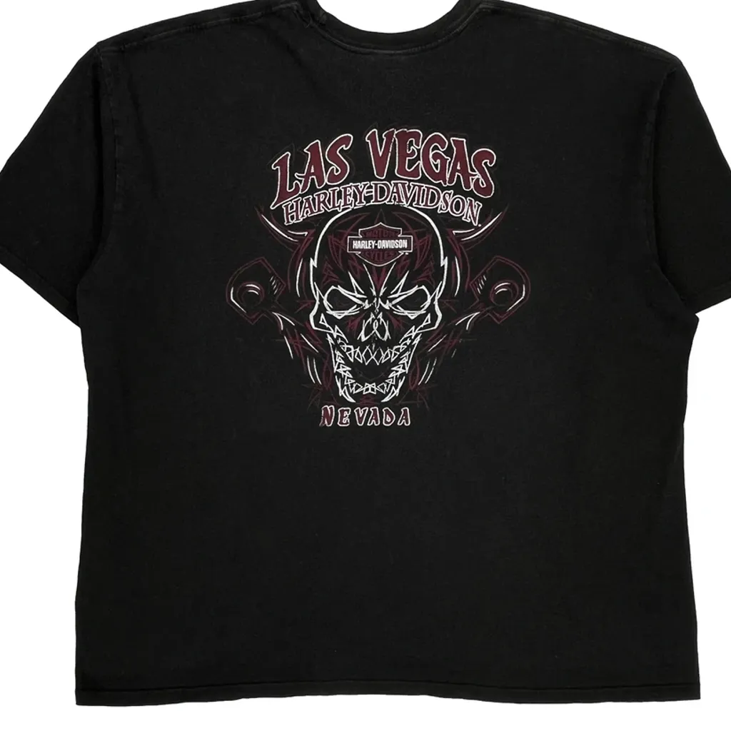 Las Vegas Harley Davidson Graphic T-Shirt - 2XL Black Cotton - Image 6