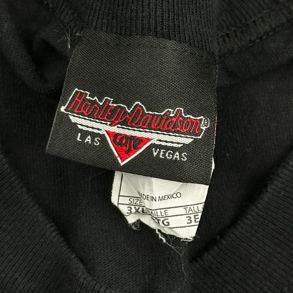 Las Vegas Harley Davidson Graphic Vest - 3XL Black Cotton - Image 3