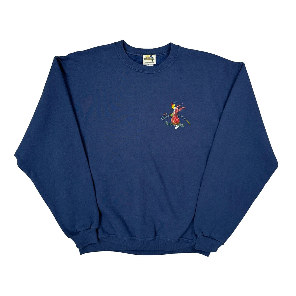 Las Vegas Jimmy Buffett'S Margaritaville Graphic Sweatshirt - Medium Blue Cotton