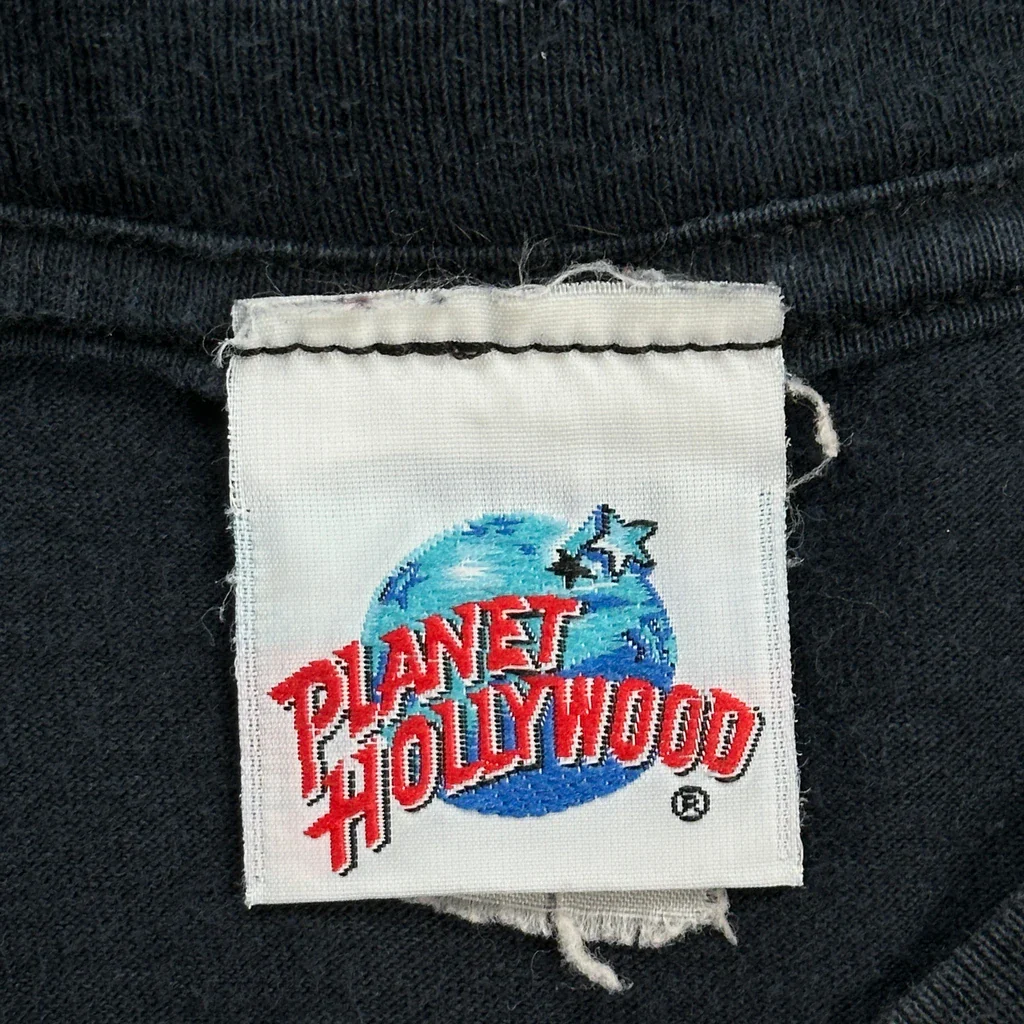 Las Vegas Planet Hollywood Graphic T-Shirt - XL Black Cotton - Image 4