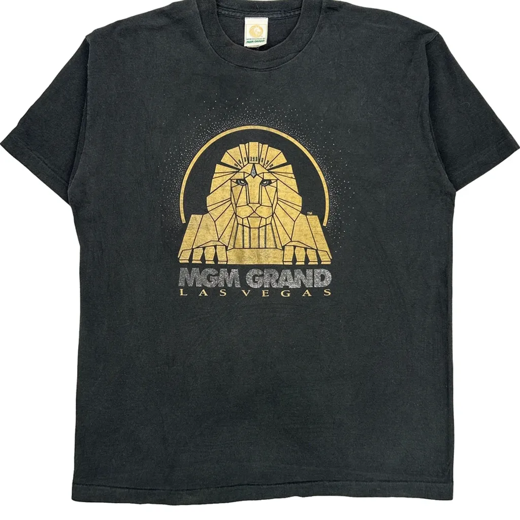 Las Vegas Unbranded Graphic T-Shirt - XL Black Cotton - Image 6