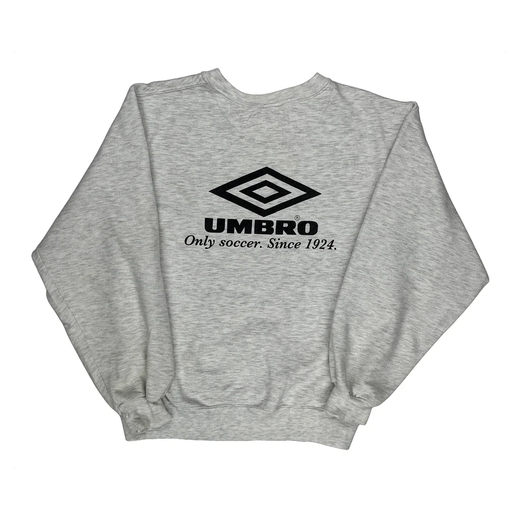 Lasting Friendships Through Soccer Umbro Sweatshirt - Small Grey Cotton - Image 2