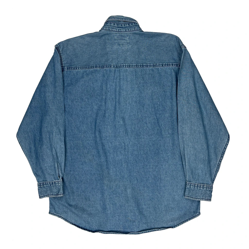 Launch Team Wrangler Denim Shirt - Medium Blue Cotton - Image 2