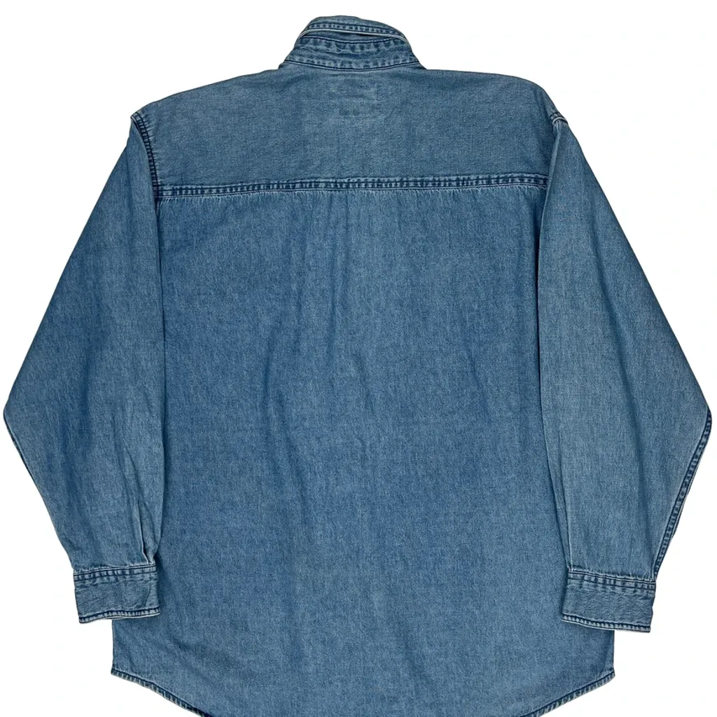 Launch Team Wrangler Denim Shirt - Medium Blue Cotton - Image 6