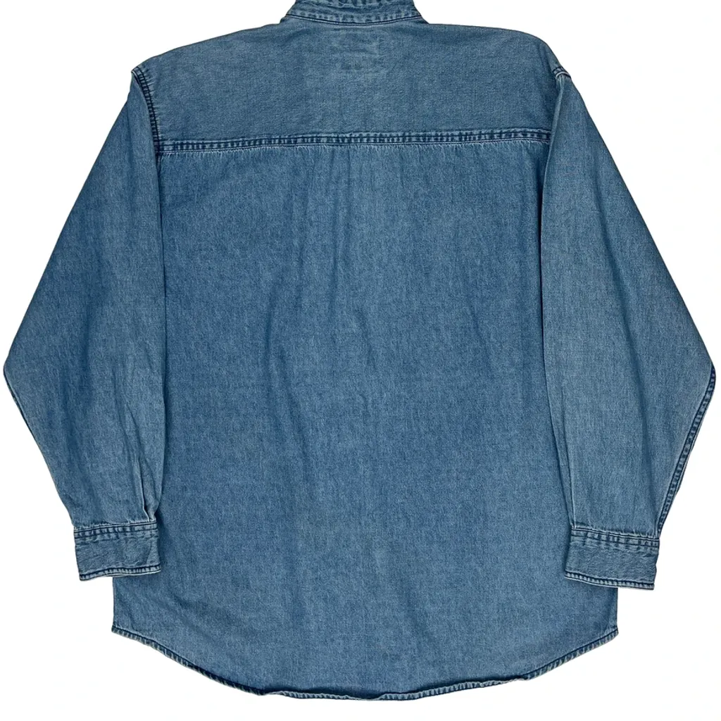 Launch Team Wrangler Denim Shirt - Medium Blue Cotton - Image 7