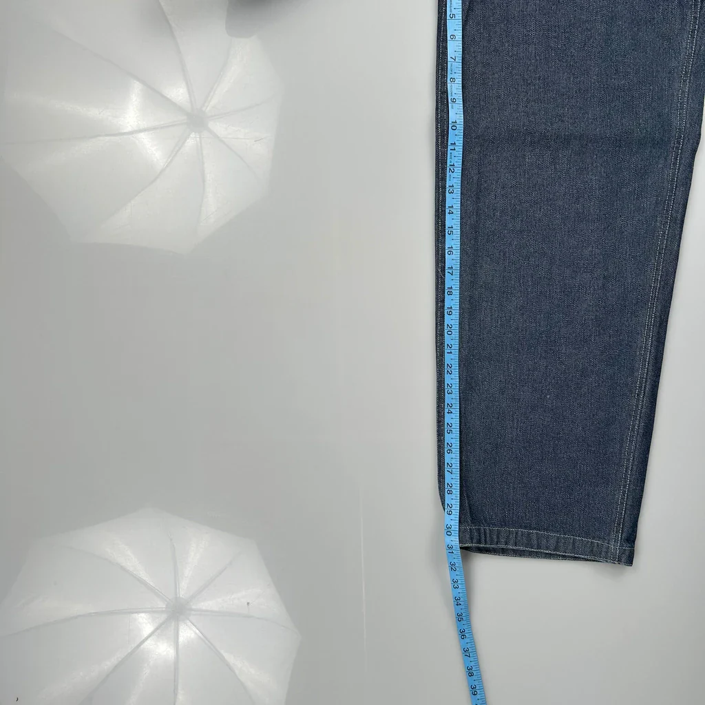 Leak Cargo Carpenter Jeans - 32W 31L Blue Cotton - Image 5